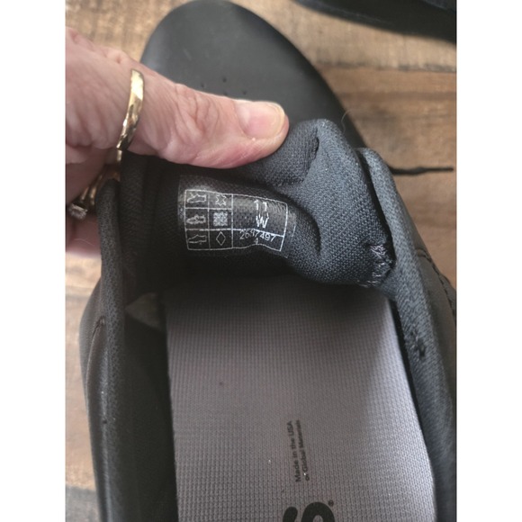 SAS Free Time Shoes Black Leather Made In USA. Womens Sz 11 W - Picture 7 of 8